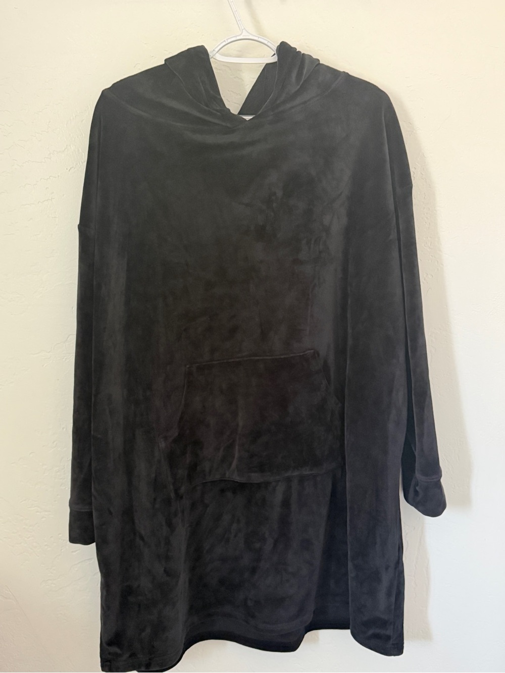 Women’s Black Hooded Pullover Sweater Dress